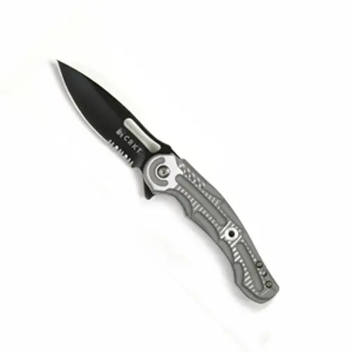 Ikoma Sampa Dual-Edge Black Folding Knife 1
