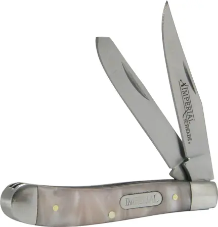 Imperial Trapper Pocket Knife – Small Pink Swirl Handle 1