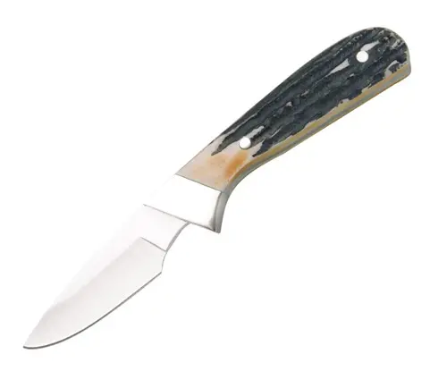 India Stag Invincible Skinner Knife With Sheath 1