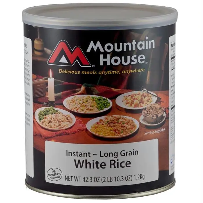 Instant Microwaveable White Rice In Can 1