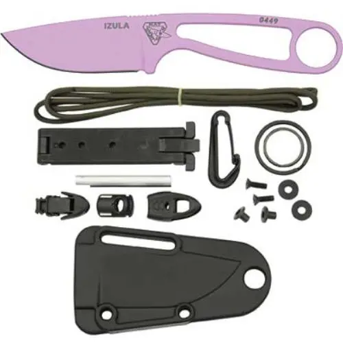 Izula Pink Survival Knife With Emergency Kit 1