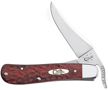 Jigged Rosewood Russlock Folding Knife – Classic Lockback Design 1