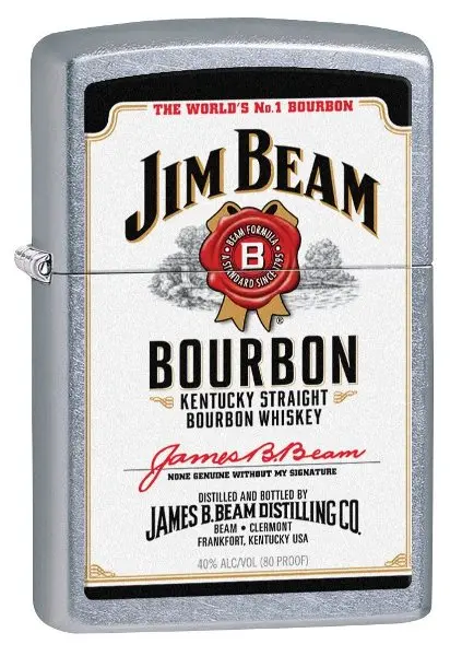 Jim Beam Street Chrome Zip Wallet – White Label Design 1