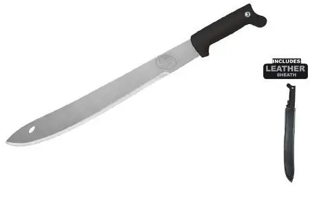 Jungle Saber Machete – Satin Finish With Sheath 1