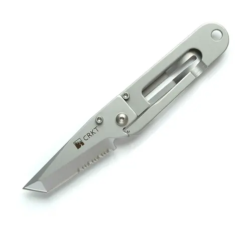 K.I.S.S. Combo-Edge Folding Knife – Dual-Function Blade 1