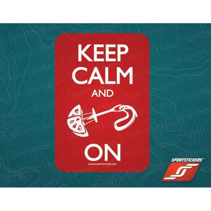 'Keep Calm And Climb On' Motivational Climbing Print 1