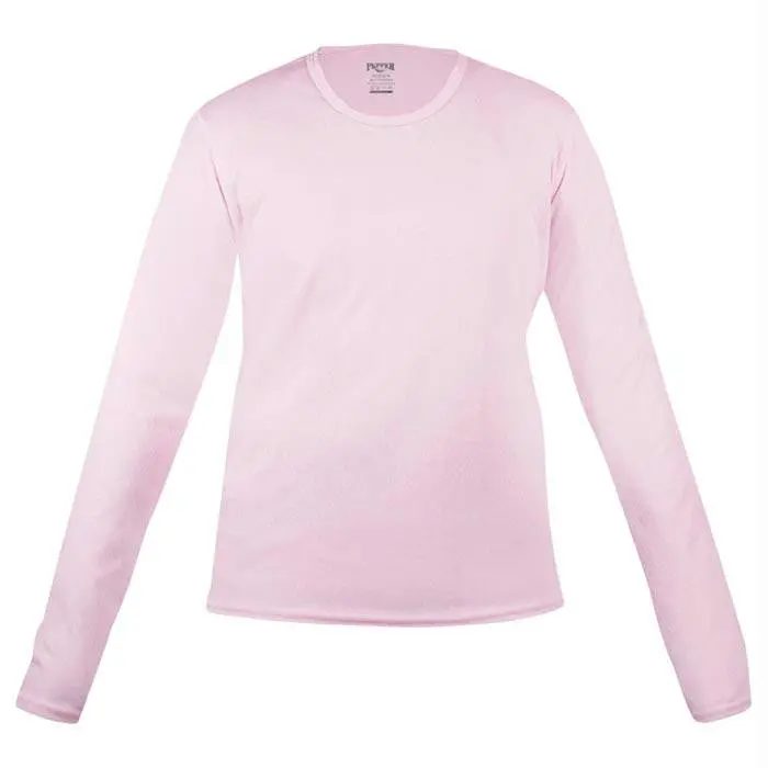 Kids’ Bi-Ply Crew Neck Top – Pink, Medium 1