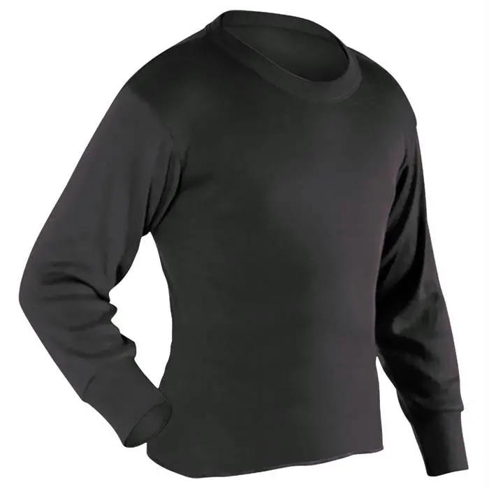 Kids' Coldpruf Polyester Top – Black, Medium 1