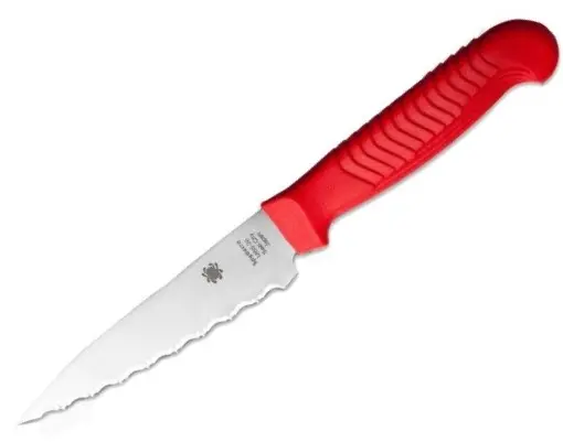 Kitchen Utility Knife – Ergonomic Red Handle 1