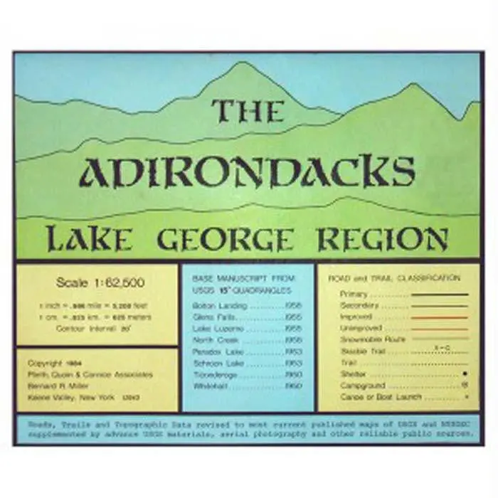 Lake George Region Map – Adirondack Park Explorer Edition 1