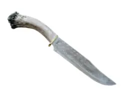 Large Bowie-Style Fixed Blade Knife In Tool Steel 1