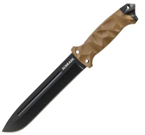 Large Drop-Point Fixed Blade Knife – Full Tang Construction 1