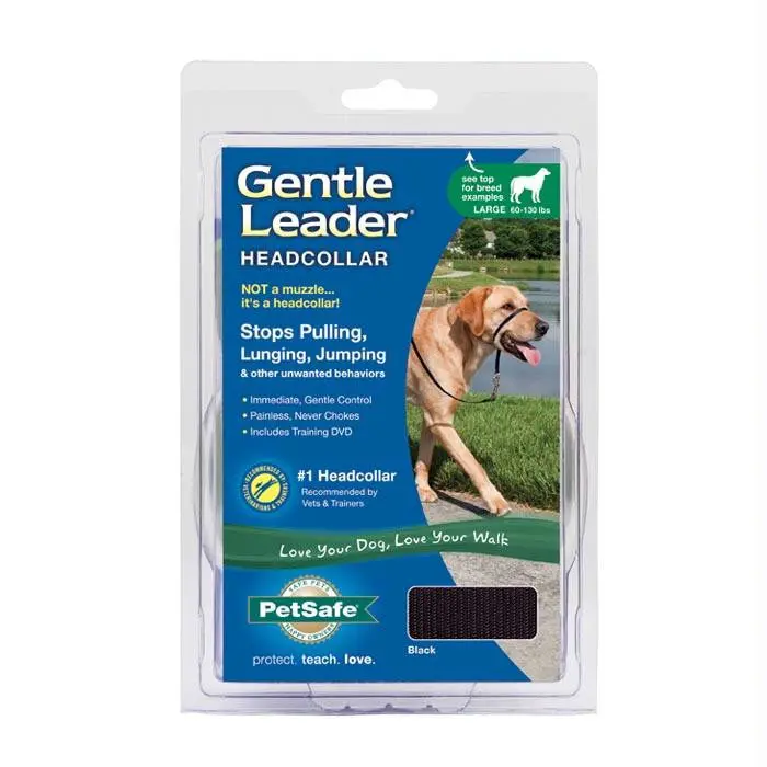 Leader Horse Headcollar – Black, Large Fit 1