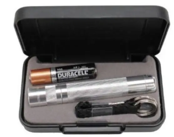 Led Solitaire Single-Aaa Flashlight – Sleek Silver Finish 1