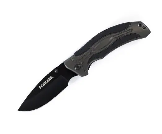 Liner Lock Folding Knife – Black 9Cr14Mov High-Carbon Stainless Steel Blade 1