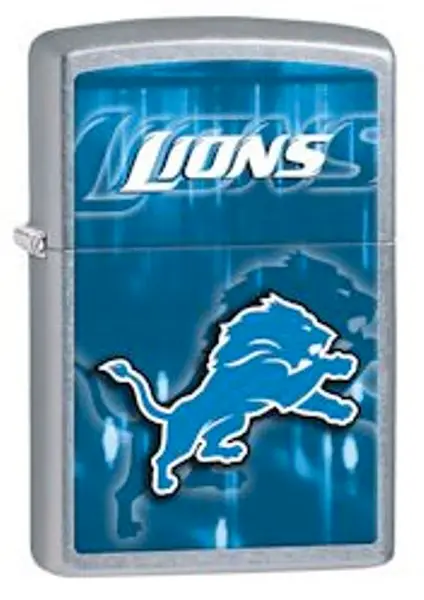 Lions Street Chrome Lighter – Team-Themed Metallic Pocket Lighter 1