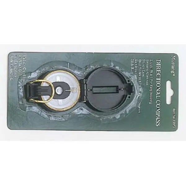 Liquid-Filled Lensatic Military Compass – Matte Black 1