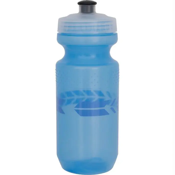 Little Big Mouth Water Bottle – 21 Oz, Blue With Track Motif 1