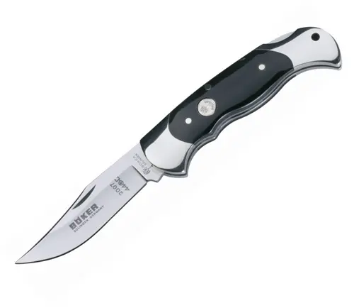 Lockback Hunting Knife With Genuine Buffalo Horn Handle 1