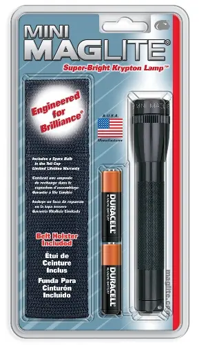 Maglite 2-Aa Led Flashlight With Holster Bundle 1