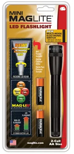 Maglite 2Xaa Led Flashlight With Nylon Sheath – Black 1
