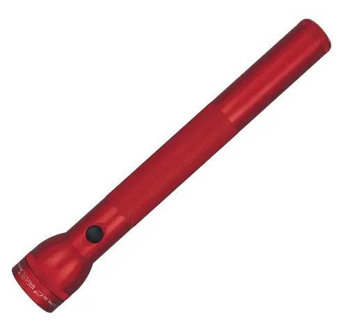 Maglite 4-D Cell Flashlight – Red Anodized Aluminum Body 1