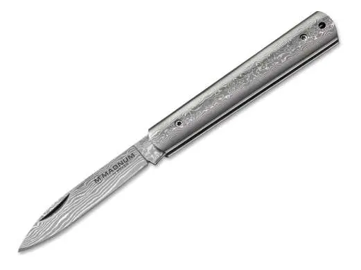 Magnum Damascus Slim-Front Folding Knife 1