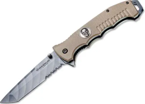 Magnum Gray-Toned Tactical Knife 1