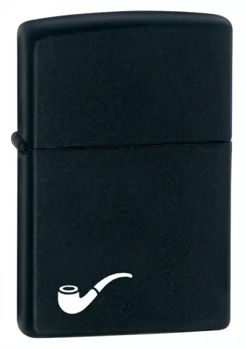 Matte Black Zippo Pipe Lighter 1