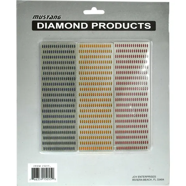 Mesh Diamond Sharpening Stones Set (300, 400, 600 Grit) 1
