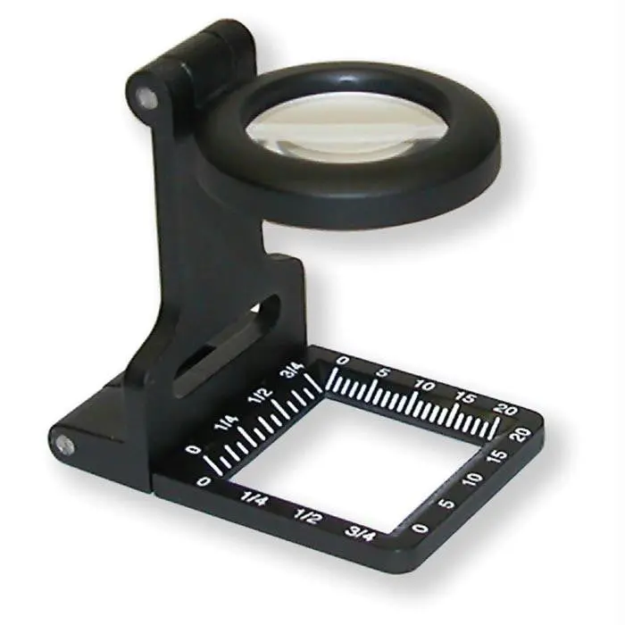 Metal Linen Tester With Magnifying Lens 1