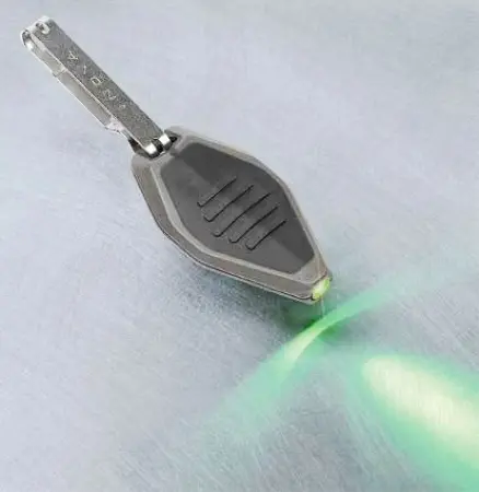 Microlight Led Flashlight – Green Emitter, Black Housing 1