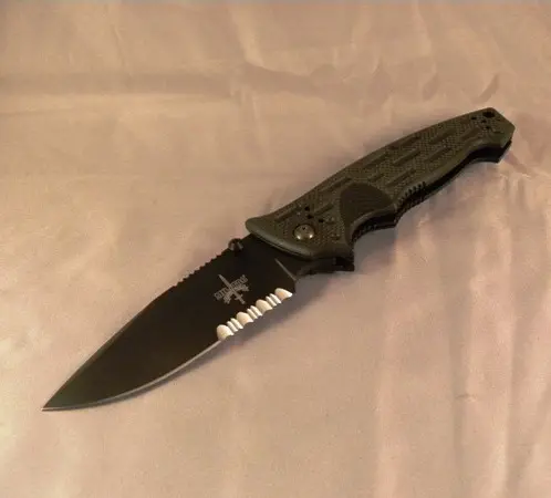 Military-Grade Tactical Folder – Triple Drop-Point Design 1