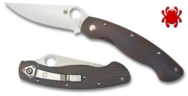 Military-Grade Titanium Fluted Tactical Knife With Plain Edge 1