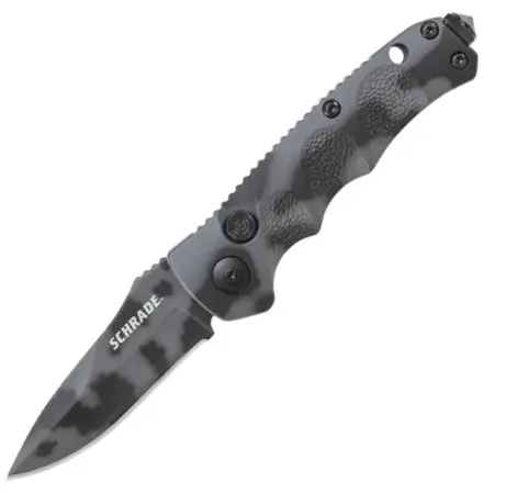 Mini Folding Knife With Push-Button Lock And Drop Point Blade 1