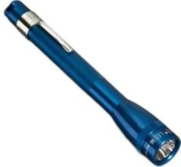 Mini Maglite Led Flashlight – 2Xaa Battery Powered, Blue Finish 1
