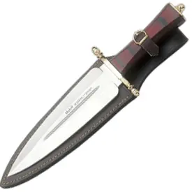 Mm-Serrenom 14.25" Chef’S Knife With Wood And Brass Handle 1