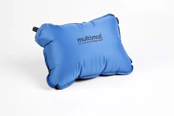 Multimat Camper Pillow – Blue And Charcoal Dual-Tone Design 1