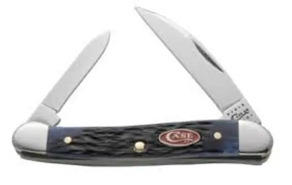 Navy Blue Bone Mini Copperhead Pocket Knife 1