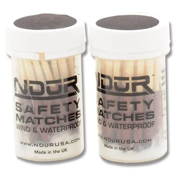 Ndur Safety Matches In Clear Tube – 2-Pack 1