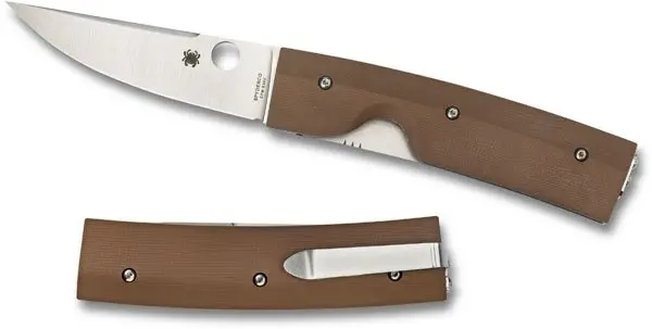 Nilakka Brown G-10 Plain-Edge Tactical Folder 1
