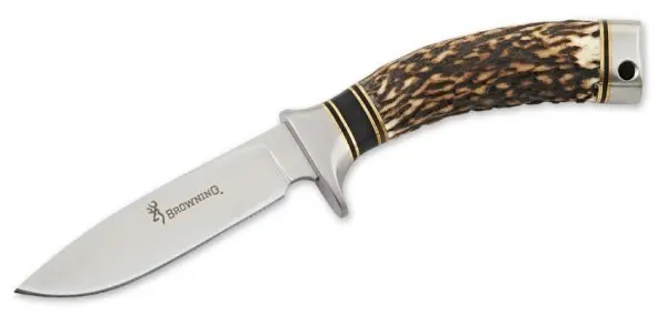 Non-Typical Stag Handle Fixed-Blade Drop Point 1