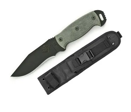 Ns-4 Tactical Folder – Black Micarta Handle And Black Plain-Edge Blade 1
