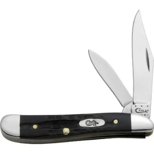Peanut Folding Knife With Buffalo Horn Handle 1