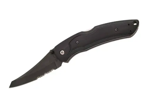 Persuador Tanto Knife – 4.3-Inch Black Zytel Handle, Serrated Edge 1
