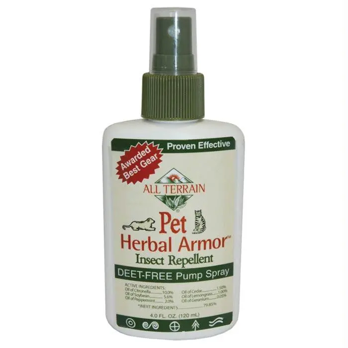 Pet Herbal Armor Natural Insect Repellent – 4 Oz Spray 1