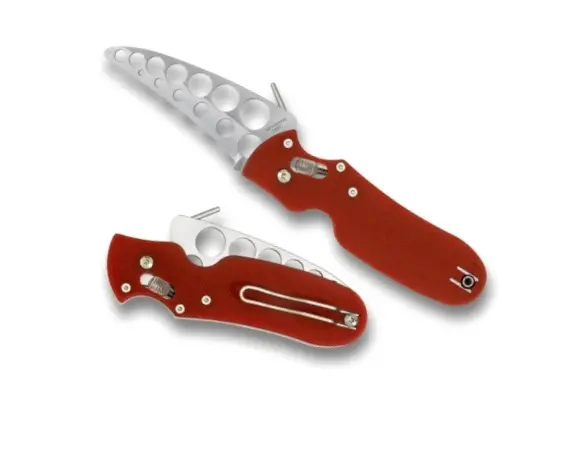 P'Kal Trainer Knife With Red G-10 Handle 1