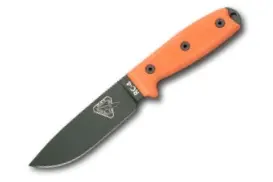 Plain Green-Bladed Knife With Orange G10 Handle 1