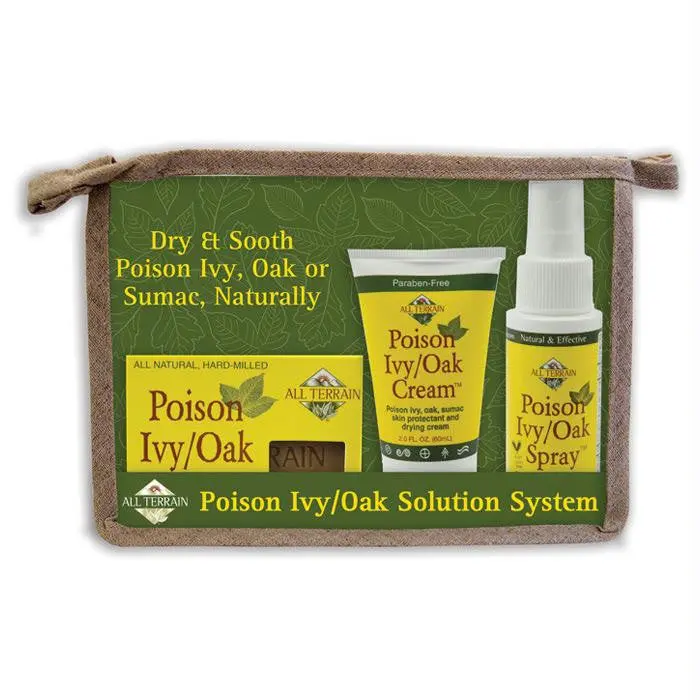 Poison Ivy & Oak Rash Relief Kit – Cleanser, Soothing Gel, And Barrier Cream 1