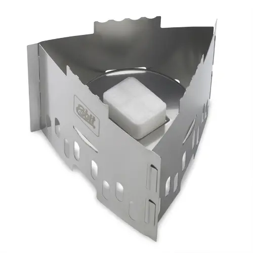 Portable Collapsible Pot Stand With Integrated Folding Stove 1
